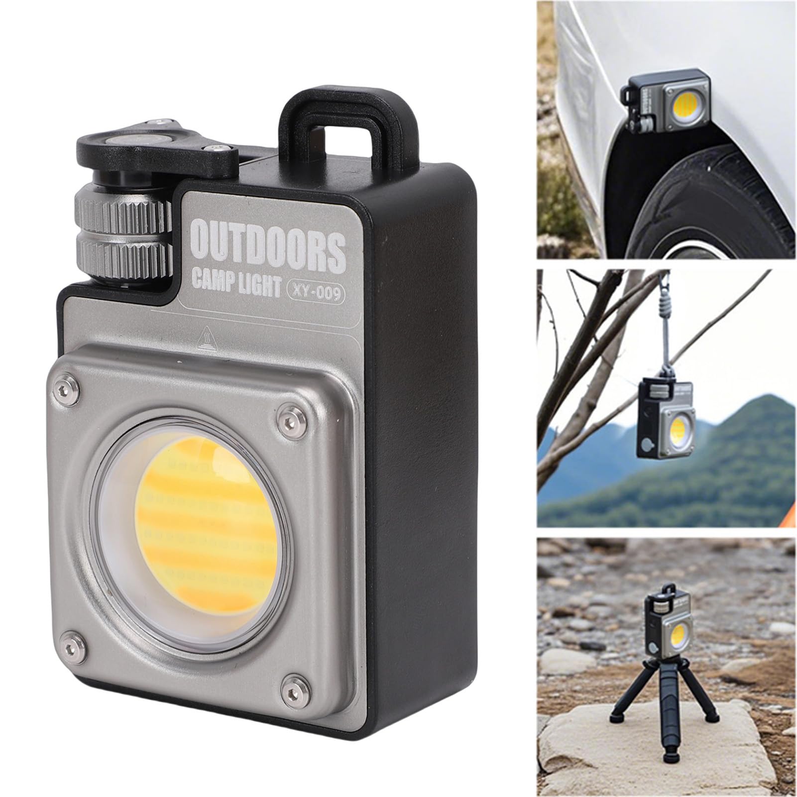 RiToEasysports Luz que Acampa, Lámpara Portátil de la Tienda del LED, 3500LM con 5 Modos de Iluminación para Caminar y Emergencia (SILVER)
