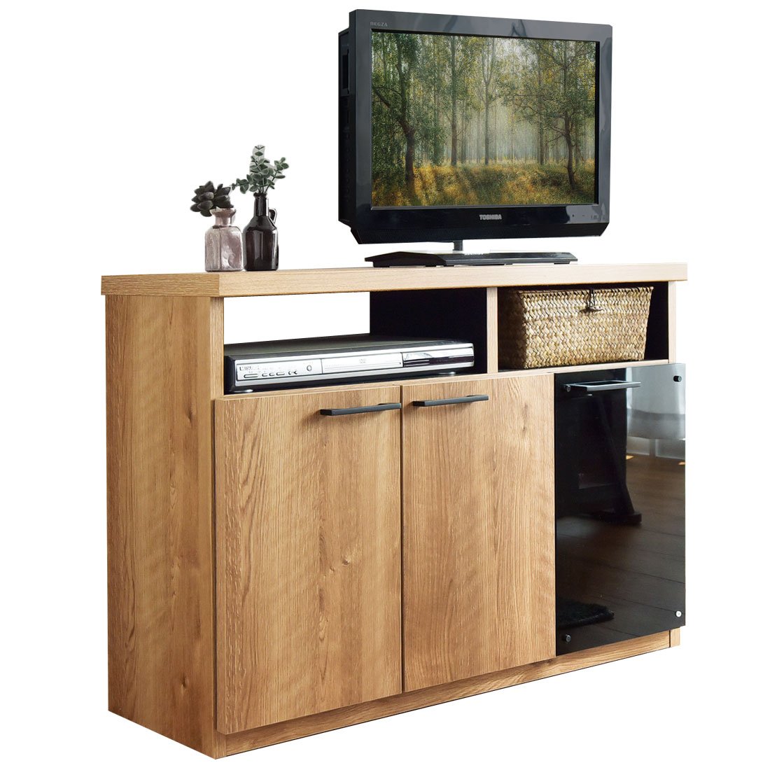 Amazon｜タンスのゲン テレビ台 ハイタイプ 完成品 幅90cm ゴッド 