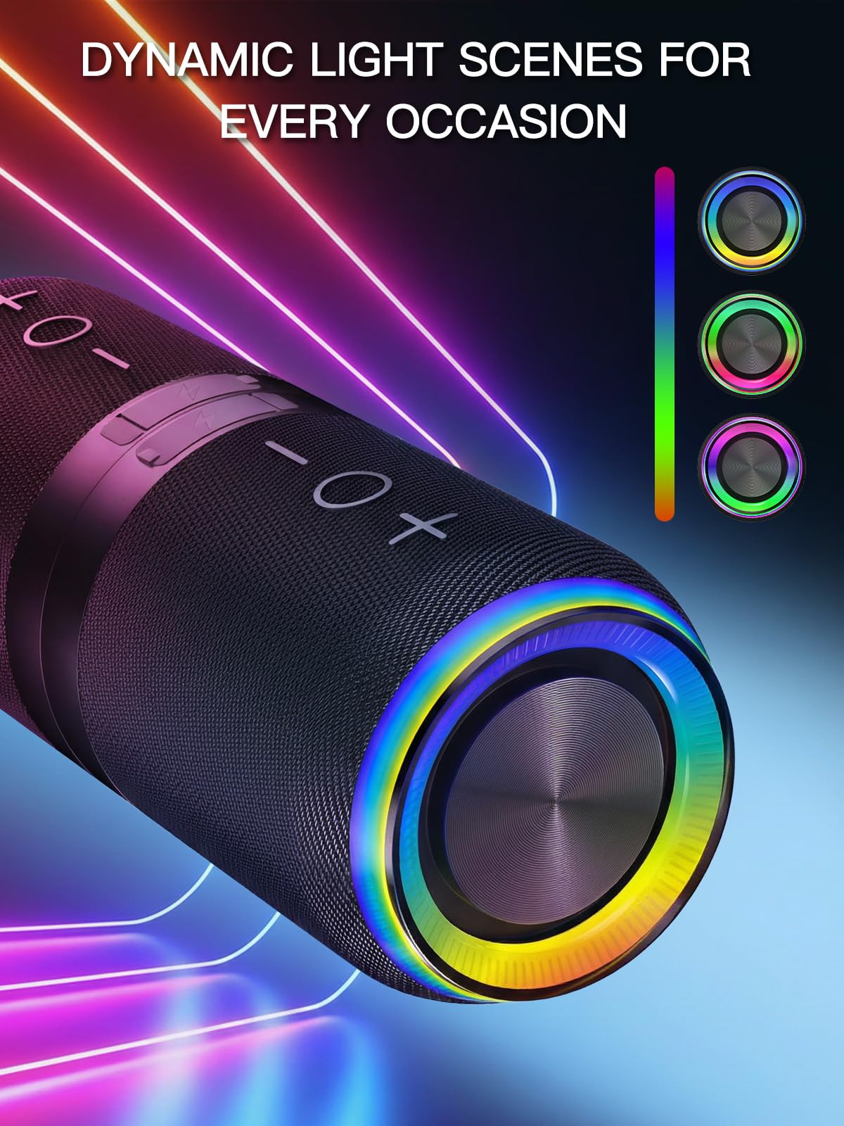 Aoacions 2 in 1 Magnetic Splittable Bluetooth Speaker, Portable Waterproof Split Wireless Speaker Bluetooth V5.4 with 20W Loud Stereo Sound, Wireless Pairing for Home, Outdoor or Travel — view 3