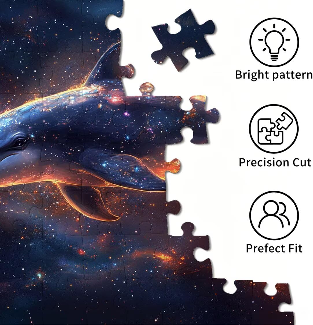Puzzle 4000 sztuk 141 x 87 cm, puzzle dla dorosłych gwiazdy delfiny, n-787
