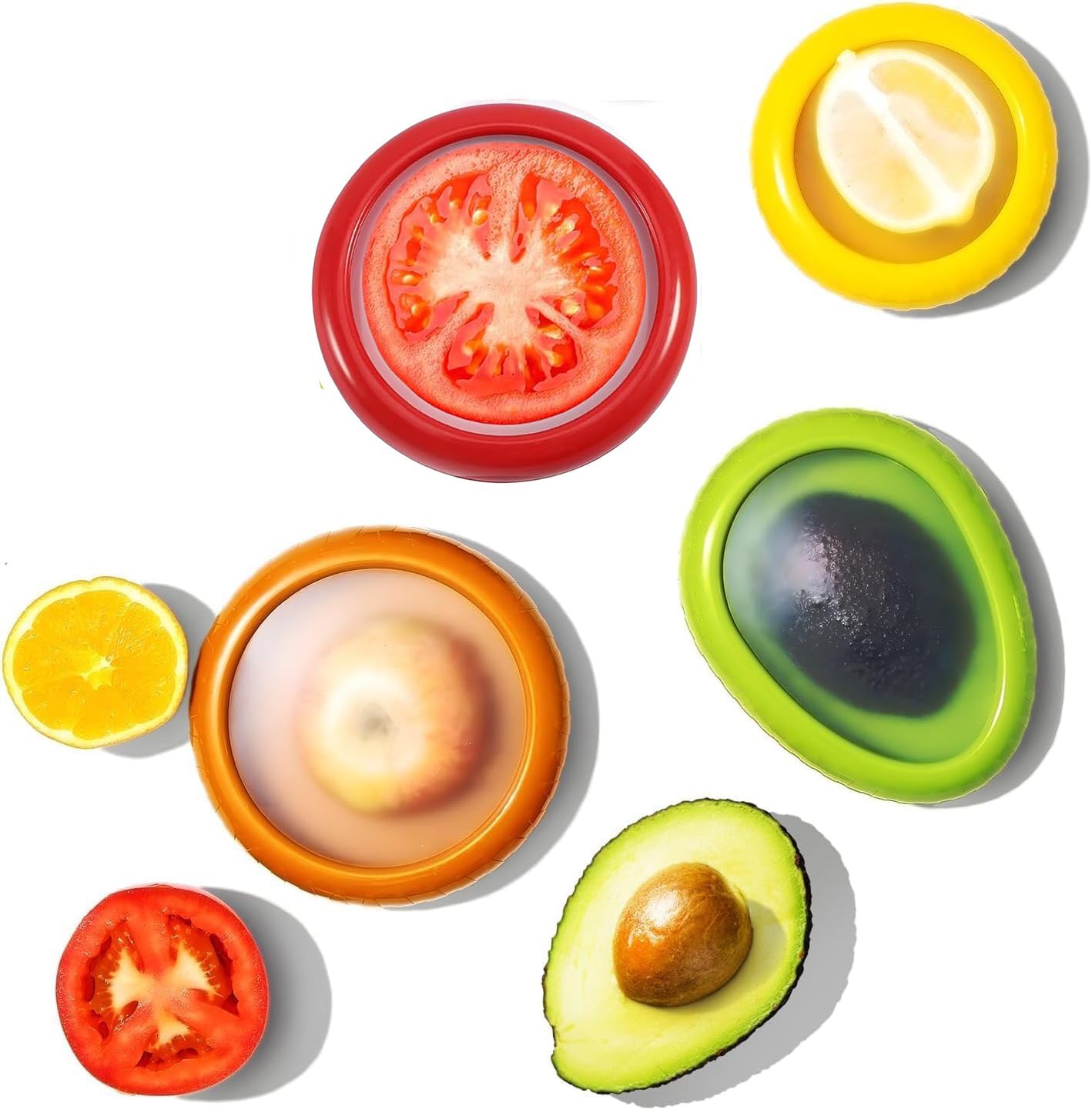 Lot De 4 Boîtes Réutilisables Pour Conserver Avocats Et Tomates Au Refrigerateur Et Fruits Et Legumes