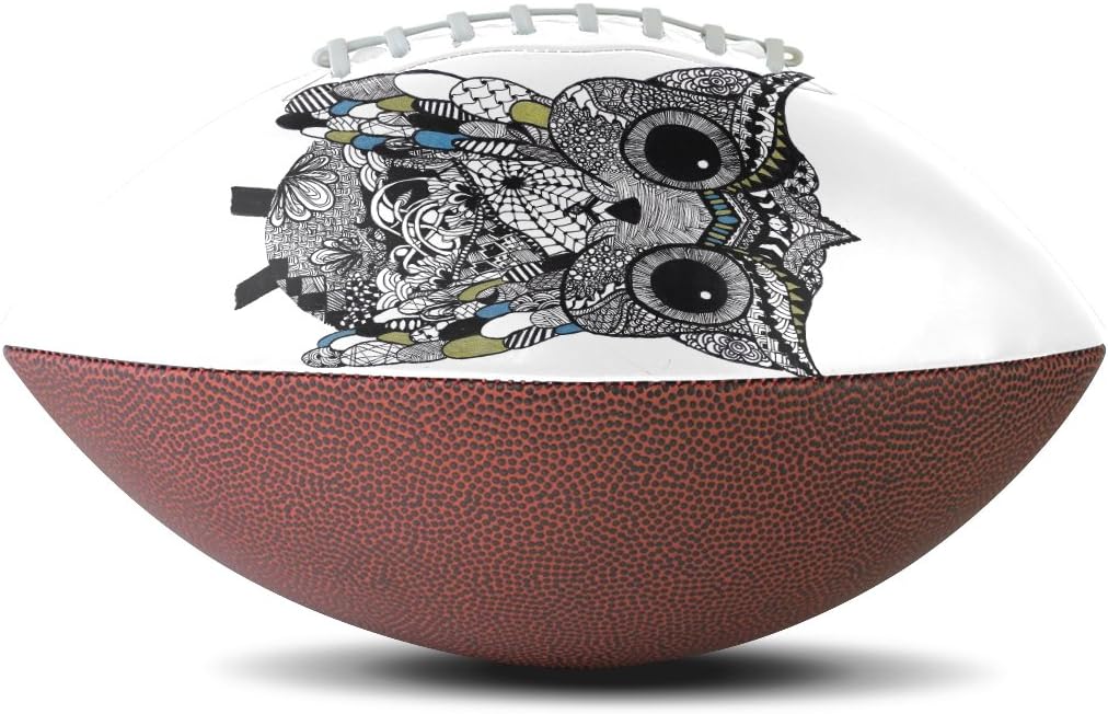 TJDY Watercolor Eagle Pattern Customization PU Match Rugby Balls 9#