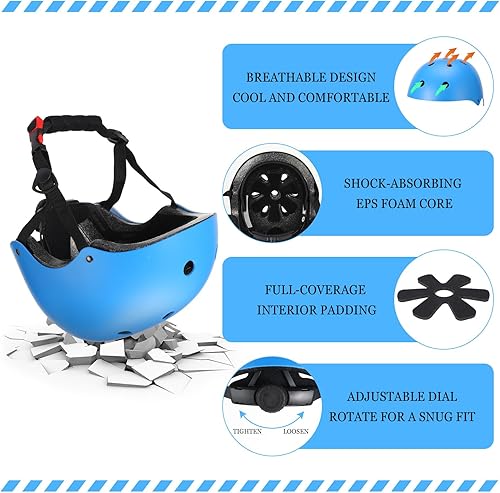 Miniatura 4 de Kingdder 8 Pcs Kids Bike Helmets Bulk, CPSC Certified Toddler Skateboard Helmet Adjustable Kids Bike Helmet Ages 5-8 Years Old Boys Girls for