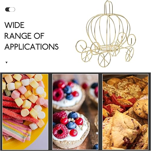 Miniatura 5 de Luxshiny Caja de dulces de carro de calabaza, cajas de dulces de Halloween, cajas de golosinas, carrito de calabaza, cajas de dulces para