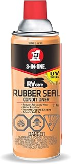 3-IN-ONE RV Care Rubber Seal Conditioner 311g | Seal in Long-Lasting Protection from Weather and Sun by Using a Mess-Free Rubber Seal Conditioner with UV Shield | 01290 | Single Can
