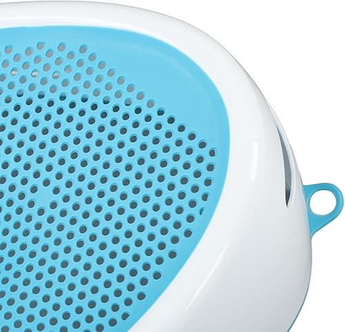 Miniatura 8 de Soporte de baño para bebé, TPE, de silicona suave, soporte de mentira, impermeable, antideslizante, para bebés de 0 a 6 meses, recién nacido (azul