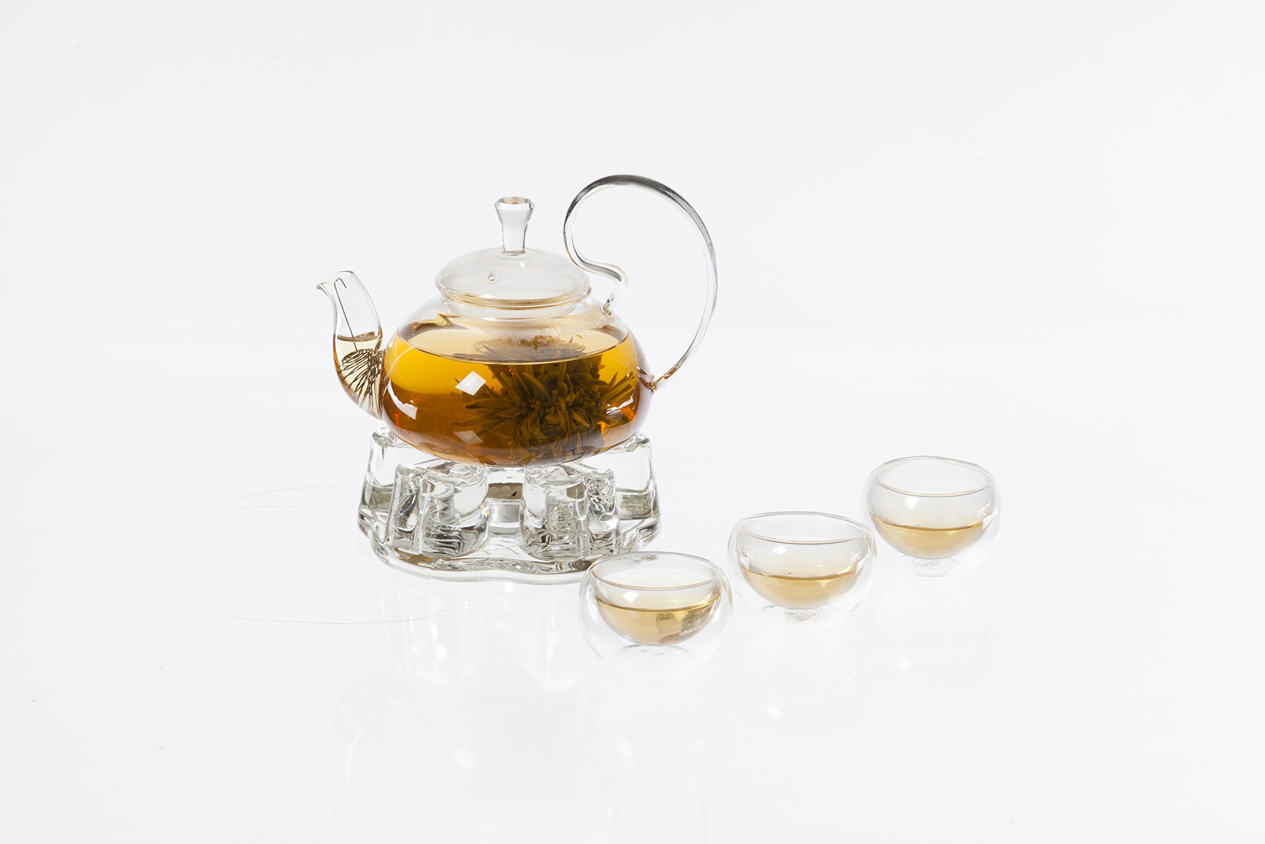 TEA SOUL Szklany czajniczek z wylewką ze stali nierdzewnej, przezroczysty, 500 ml