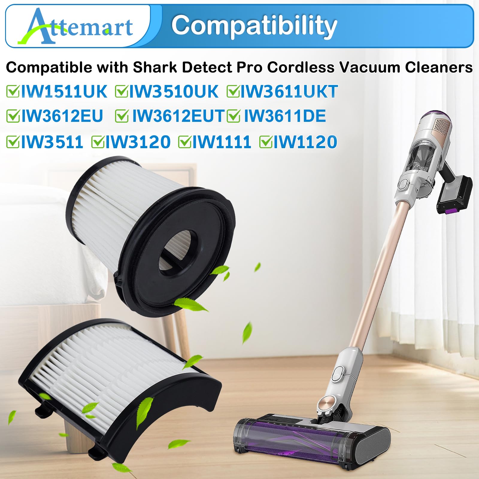 Lot De 20 Filtres De Rechange Shark Detect Pro IW3611UKT IW3612EUT