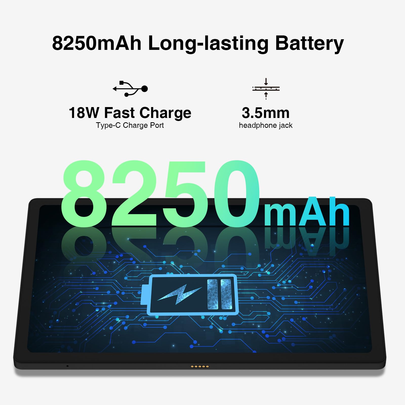 DOOGEE T10 Plus Tablet 10.51 Pollici 2K Android 13 | 20GB RAM + 256GB ROM, Batteria 8250mAh, 4G LTE - 3