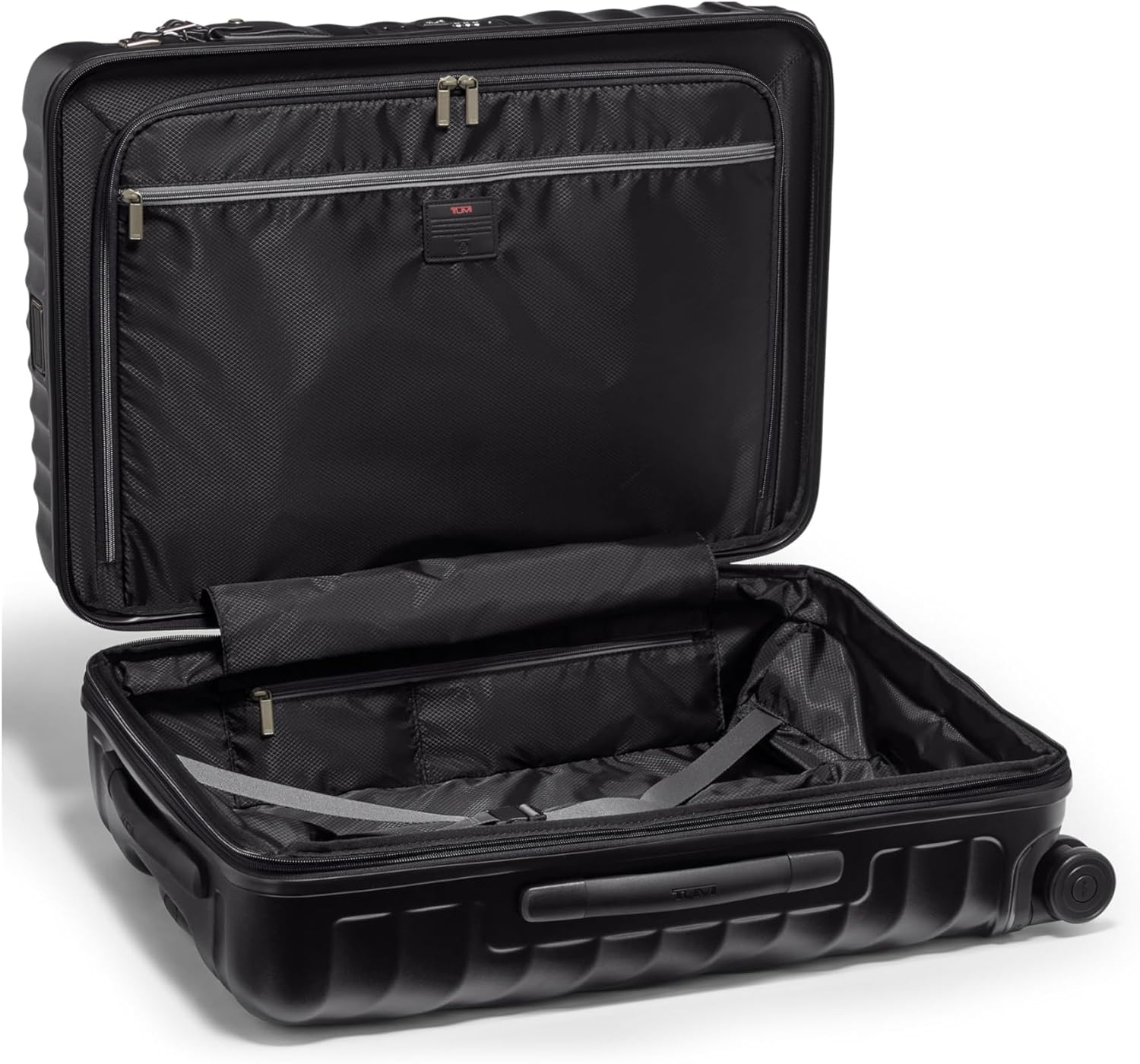Tumi Suitcase Official Authentic 19 Degree Short Trip Expandable 4 Wheel Packing Case, Black, 26