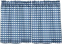 Vista 35 de Cortina de café de media ventana, cortinas de nivel para baño, cocina, dormitorio, sala de estar, juego de 2 paneles de flores