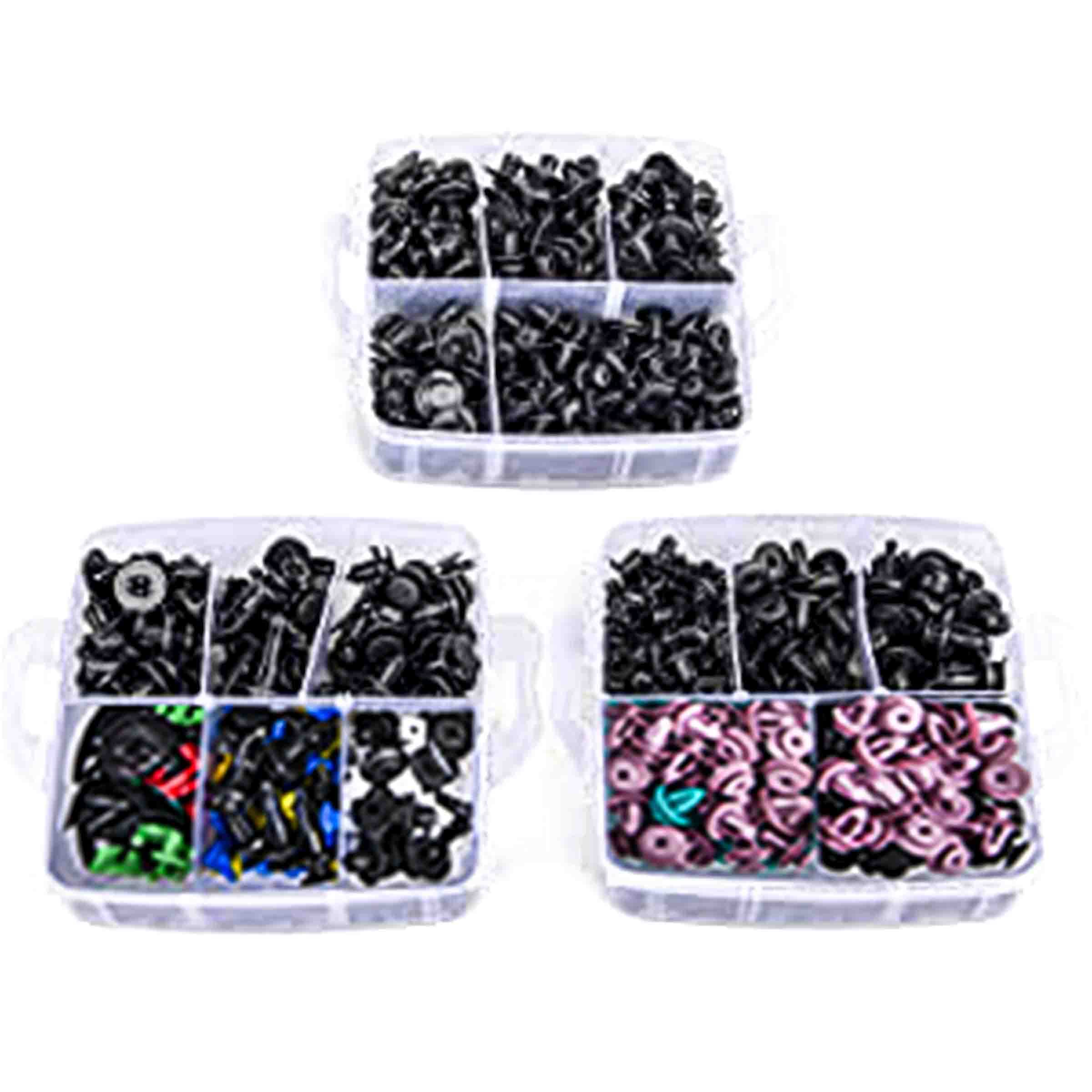 Frokom Kit 680 Clip Fissaggio Auto: 23 Misure Diverse, Rivetti In Plastica Per Paraurti E Pannelli, Adatto Per Toyota GM Ford Honda