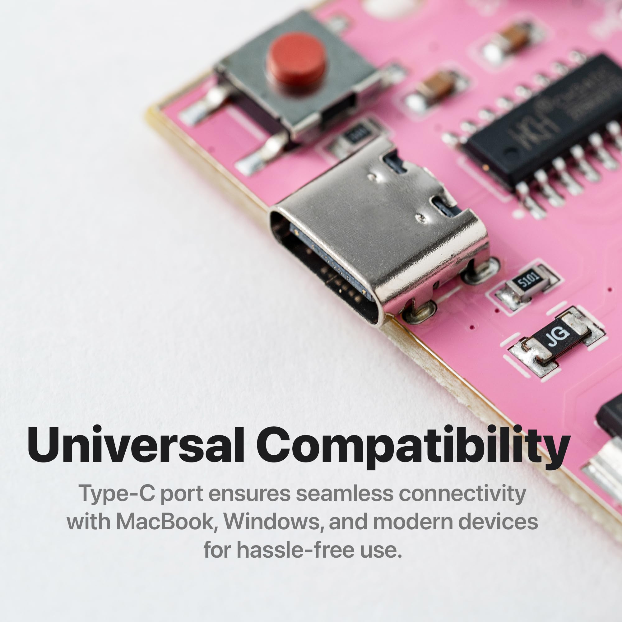 Lonely Binary UNO R3 Sakura Pink Gold Edition Carte de développement ATmega328P sans plomb de type C - Compatible avec Arduino IDE, Mac, Windows, projets de bricolage et STEM (1 paquet Sakura rose)