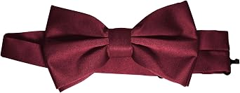 Brand Q Bow-Tie is 2 1/2 Wide. Fits neck up to 20". Pre-tied. Adjustable for easy sizing.