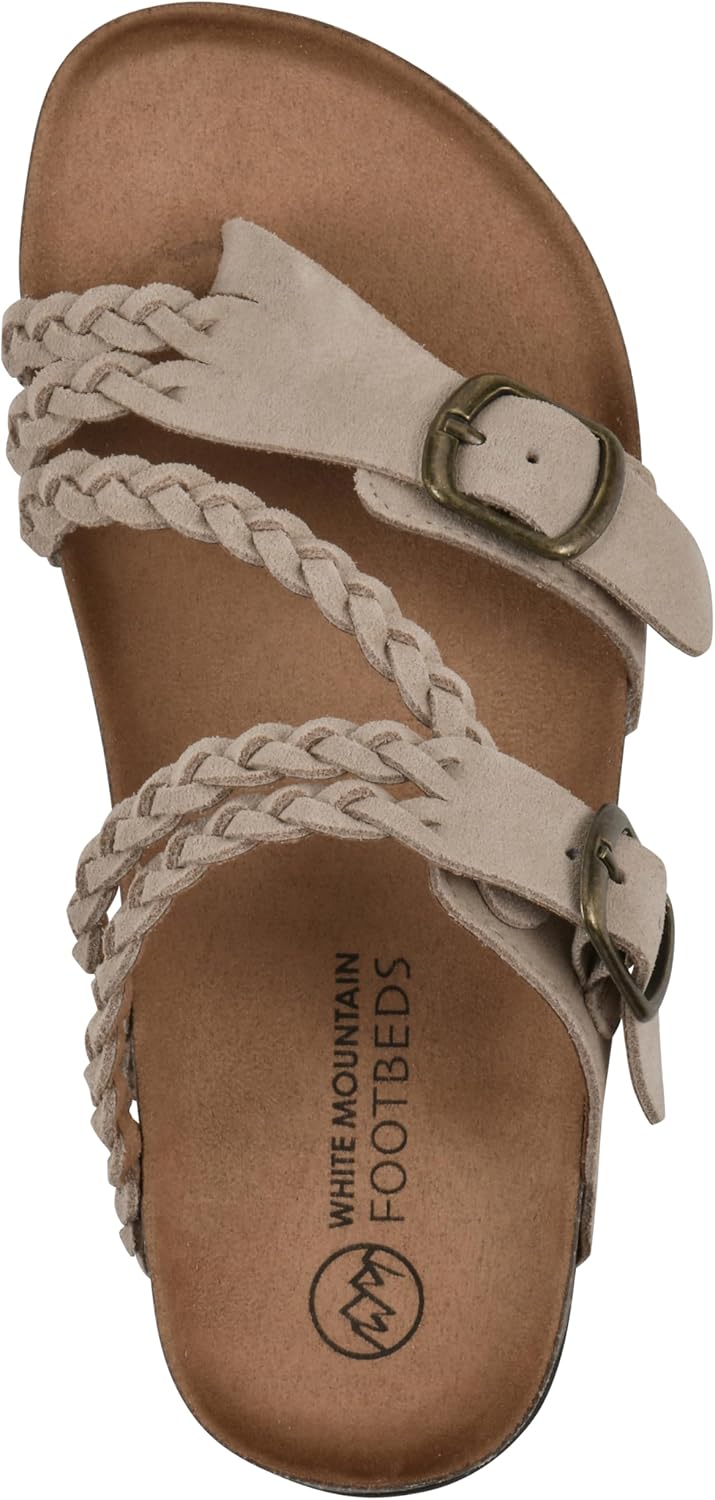 WHITE MOUNTAIN Women's Haziest Braided Signature Comfort-Molded Footbed Sandal - Image 2