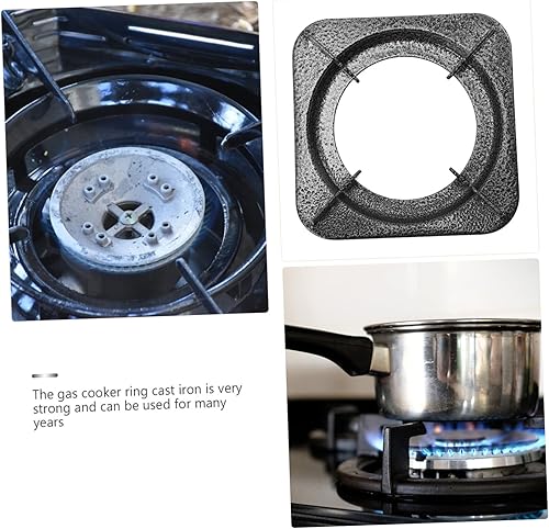 Miniatura 3 de GLEAVI Soporte para estufa de gas, soporte de wok para estufa eléctrica, cubierta de estufa de gas, estante para ollas, soporte para utensilios de