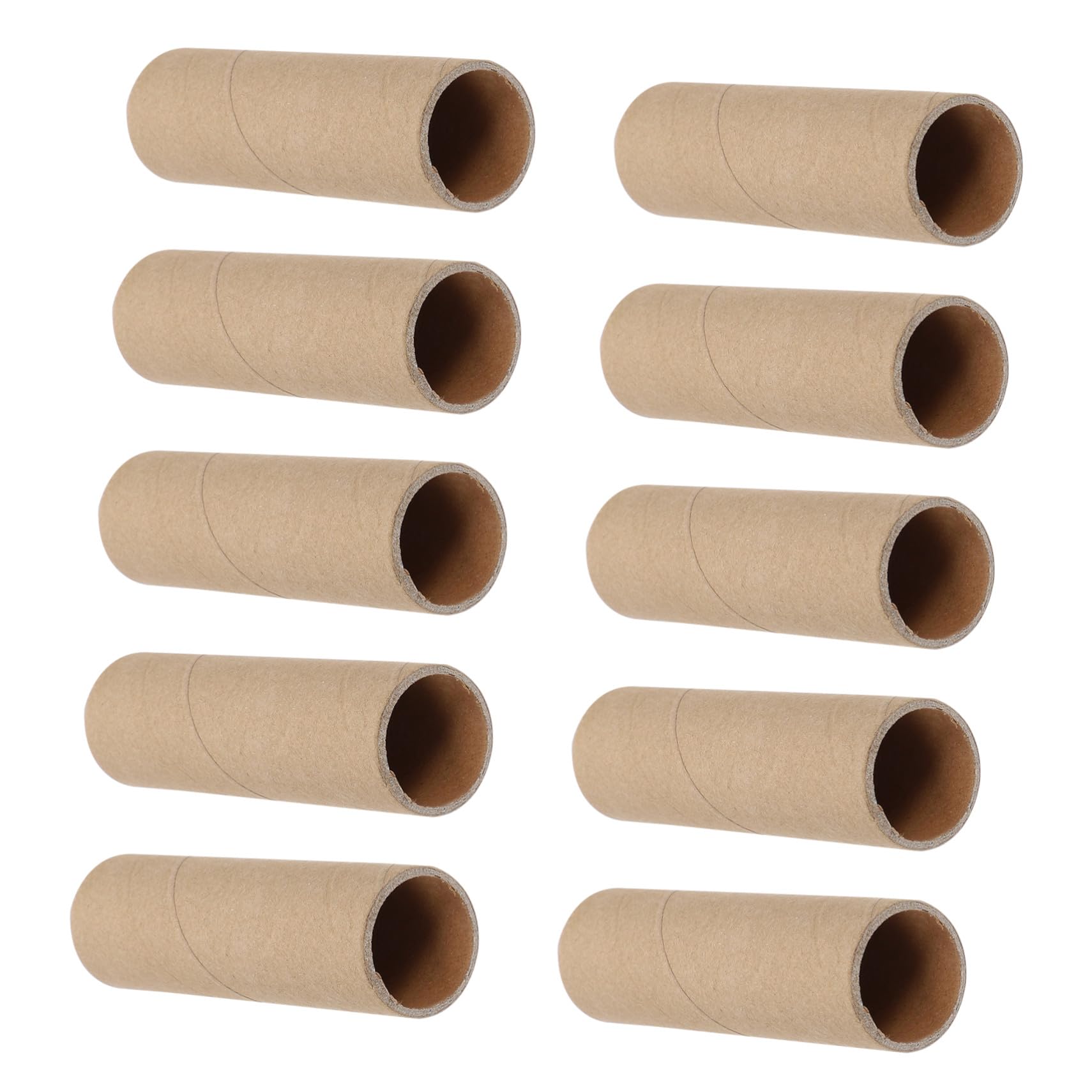 EXAOMBLE 15 Tubos Redondos De Cartón Kraft, Rollos Para Manualidades Infantiles y Bricolaje, Diámetro Interior 2,5 Cm Para Uso En Escuelas y Actividades Creativas