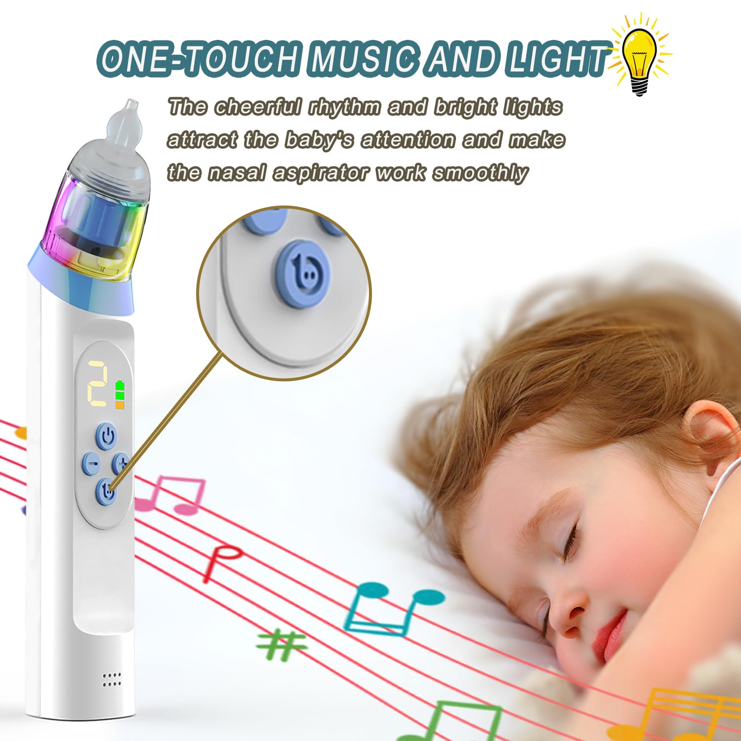 Nasal Aspirator Baby with Soothing Music & Light - Image 4