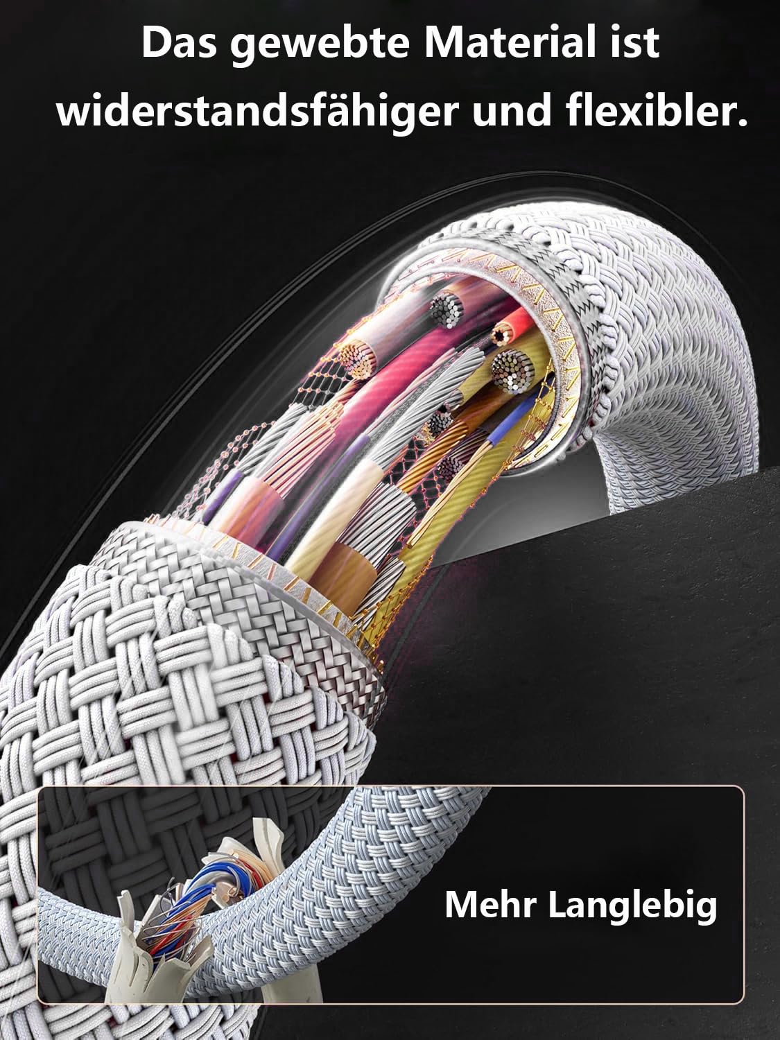 Kabel do ładowania iPhone'a, kabel Lightning z certyfikatem MFi 25 W, do iPhone'a 14, 13, 12, 11, Pro, MAX Plus, mini, XS, XR, X, 8, 7, iPada, adapter USB C, szybka ładowarka z 2 kablami do szybkiego