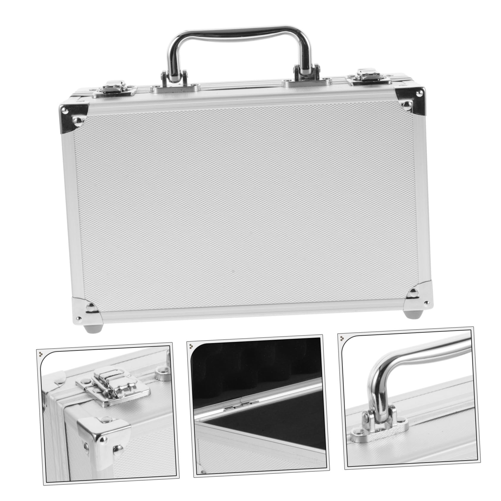Valigetta Portatile in Lega di Alluminio Custodia Resistente e Leggera per Organizzazione Utensili e Accessori Piccoli per Lavoro e Trasporto