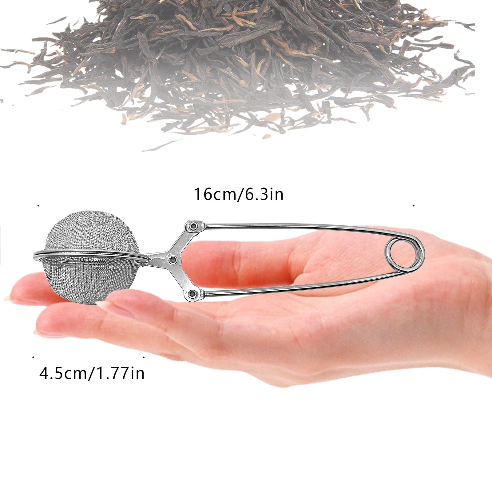 2x Pinces à Thé, Infuseur à Thé En Acier Inoxydable En Forme De Boule