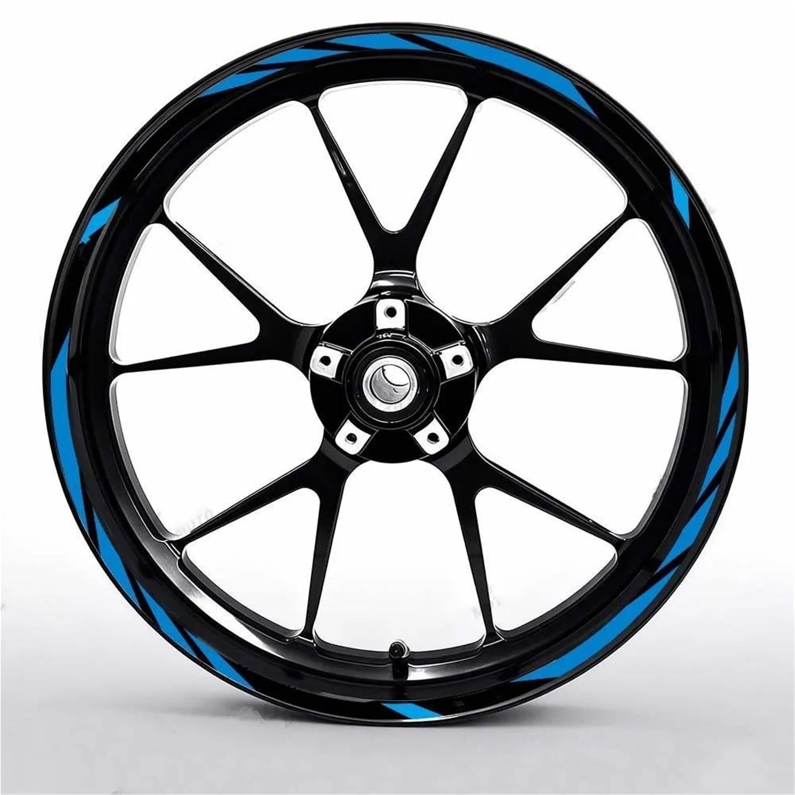 Motorcycle Wheel Stickers for APR for Shiver 750 for Shiver900 Reflective Motorcycle Wheel Sticker 17 Inch Rim Edge Outer Waterproof Decal(17 inch 08)