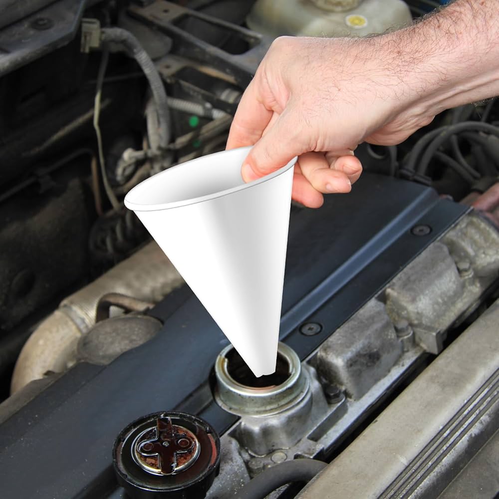 60 Pcs Disposable Oil Funnel Paper Funnel Oil Funnel Paper Gas Funnel For Cars Funnels For Automotive Use
