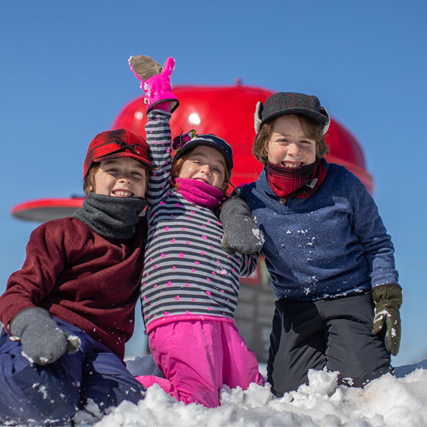 Stormy Kromer The Kids Mitts - Winter Mittens for Kids, Snow Gloves with Sherpa Lining