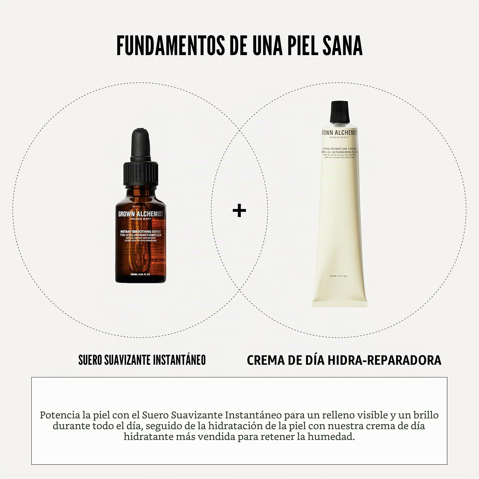 Grown Alchemist Crema Hidratante Facial de Día con Aloe y Vitamina E - Hidratación Avanzada para Piel Sensible y Mixta, Base de Maquillaje Natural con Aceites Vegetales Veganos - 65 ml