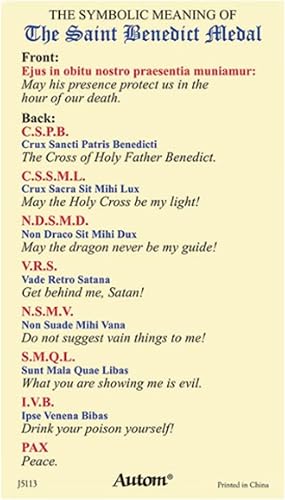 Miniatura 4 de Holy Lines Pulsera de nailon de 10 medallas de San Benito y tarjeta santa turquesa 10 medallas de San Benito pulsera de protección de cordón