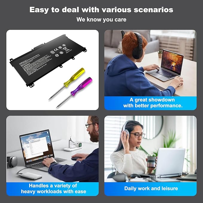 Batería TF03XL Gihebac para HP Pavilion X360 miniatura 5