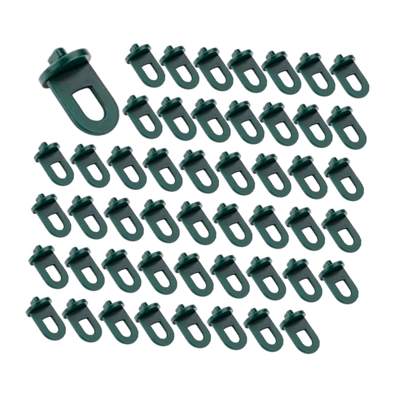 MYCENSE 50 Pieces Plant Hangers Plant Clips Portable Easy to Use Versatile Parts Multipurpose Greenhouse Hangers Greenhouse Hooks