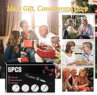 Vista 8 de Housolution Linterna magnética flexible de 360°, herramienta de recogida magnética telescópica de 32 pulgadas, regalo para hombres, barra magnética