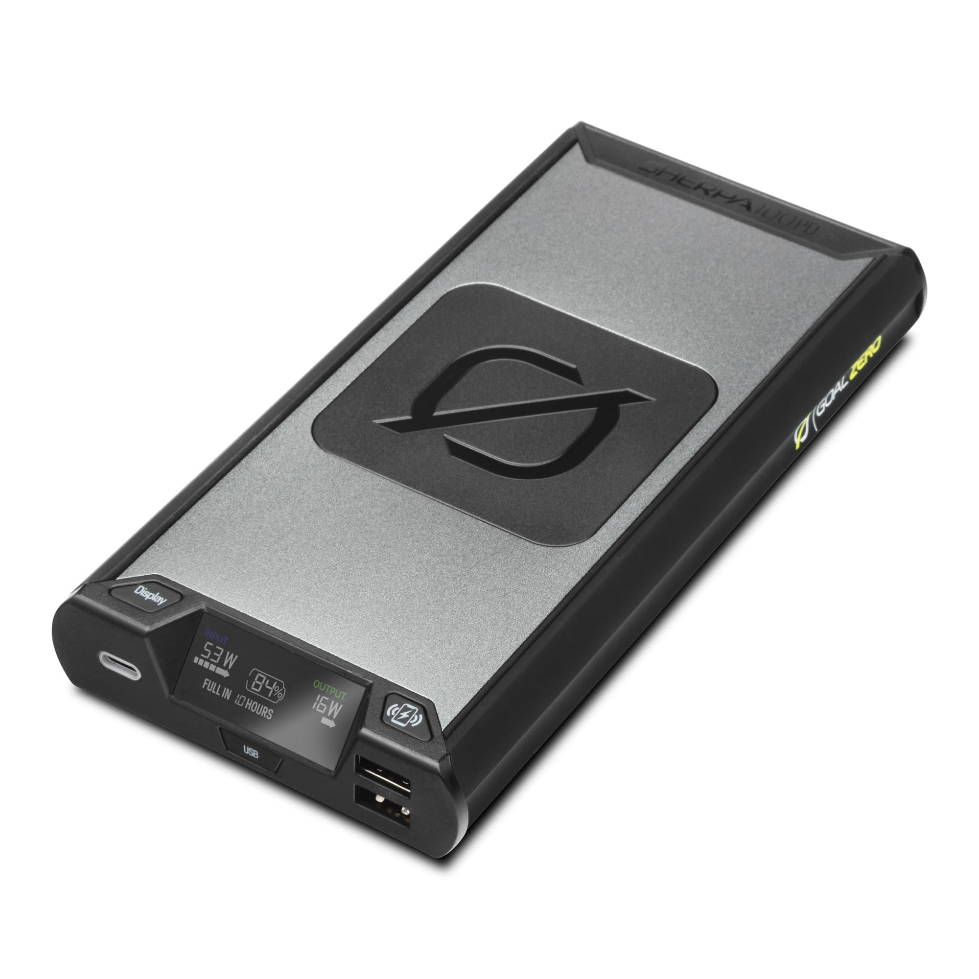 Goal Zero Sherpa 100PD Wireless Portable Power Bank 100W USB-C Power Delivery 25600mAh (4th Generation)