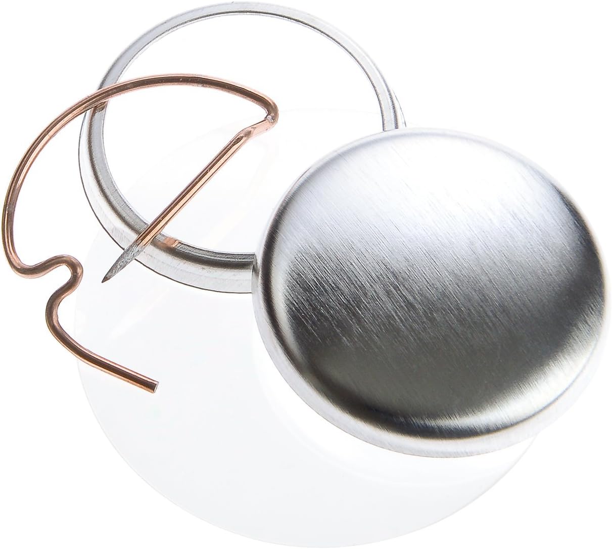 Button Badge Components 25 mm (Pack of 1000) with Spring Pins for Black Machine with Red Handle