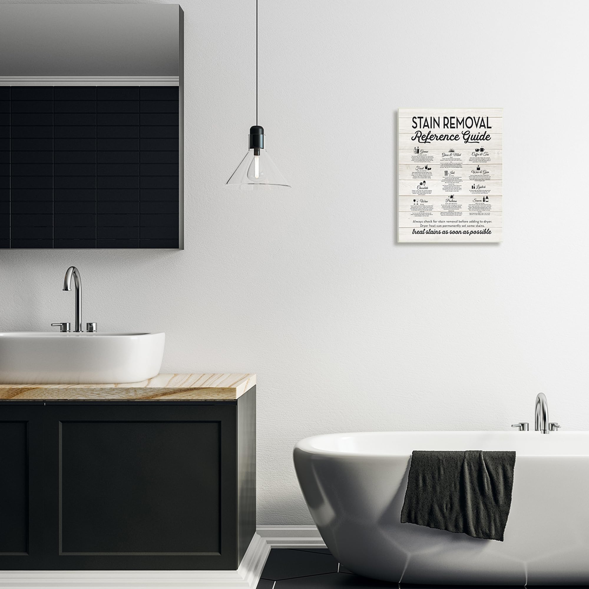 Stupell Industries - Placa de pared (13 x 19 cm), diseño de Artist Lettered and lined