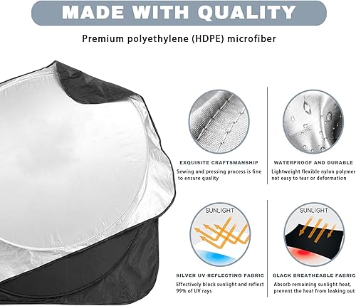 Miniatura 4 de JINYISI for Dacia Duster Logan MCV Sandero Stepway Dokker Lodgy Car Accessories,Auto Car Front Rear Window Visor Windshield Block Cover Car Sunshade