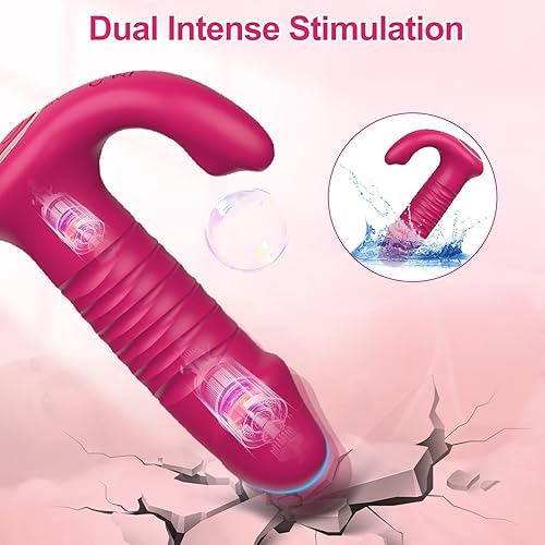 Miniatura 3 de Vibrador portátil con vibradores de control remoto con 12 potentes vibradores de empuje para adultos, juguete sexual para mujeres, parejas,