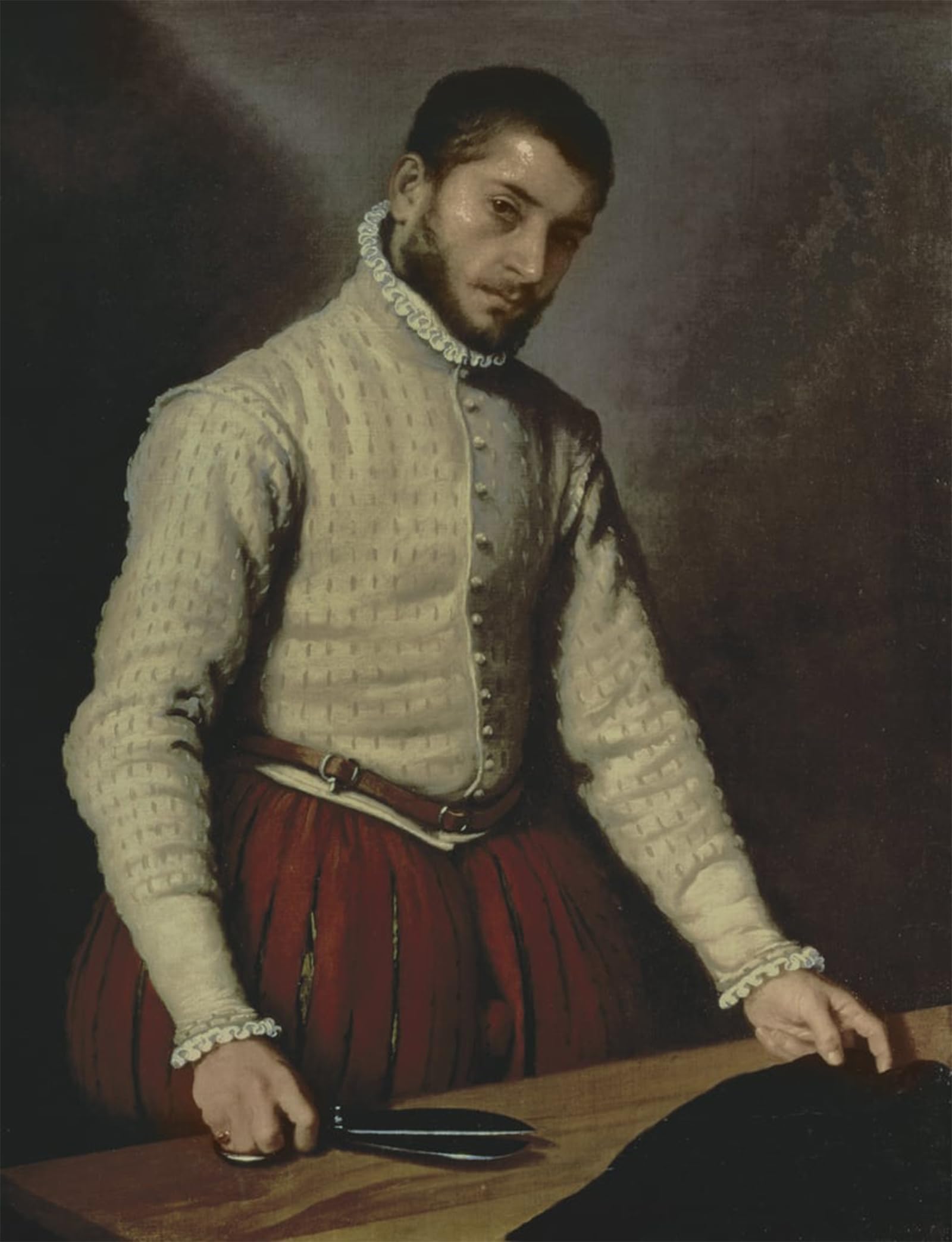 Artxlxxbn No Frame Famous Print Painting Colorful Art Print Portrait Of A Man By Battista Moroni Canvas Art Decorations For Home Decor 60X90cm