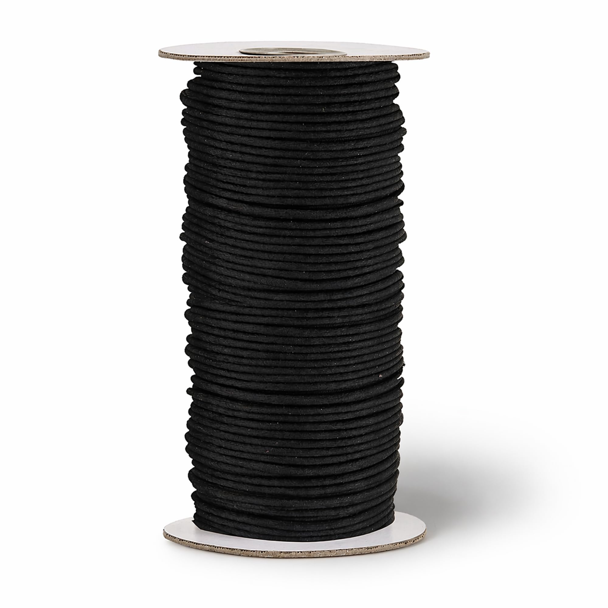Trimming Shop Black 2Mm Round Elastic Band, Stretchy Elastic String Beading Cord Thread Rope For Diy Projects Sewing Accessories, Crafts, Jewellery Stringing, 100 Metres