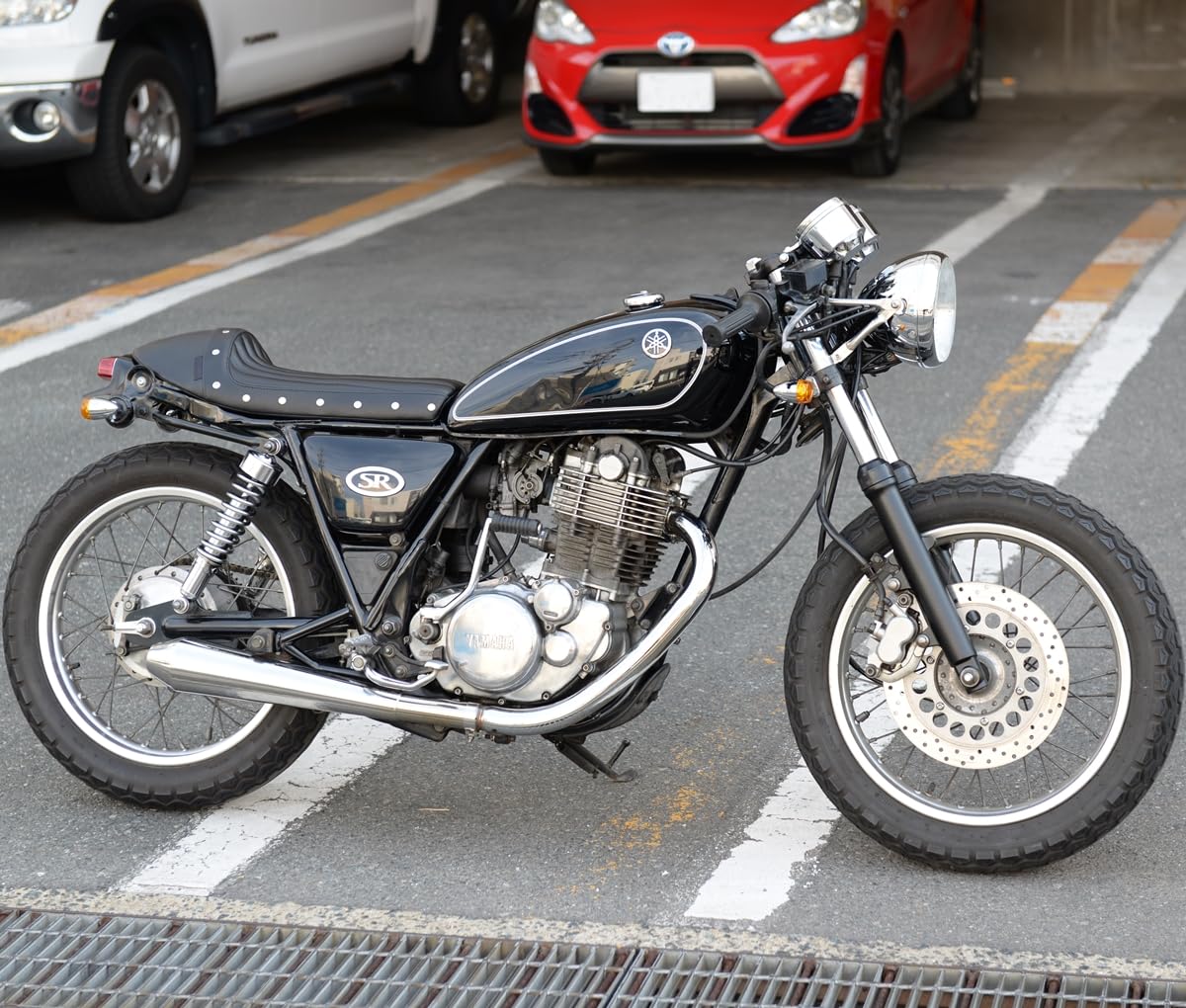 メガホンマフラー sr400 SR400 メガホンマフラー オレンジブルバード製 