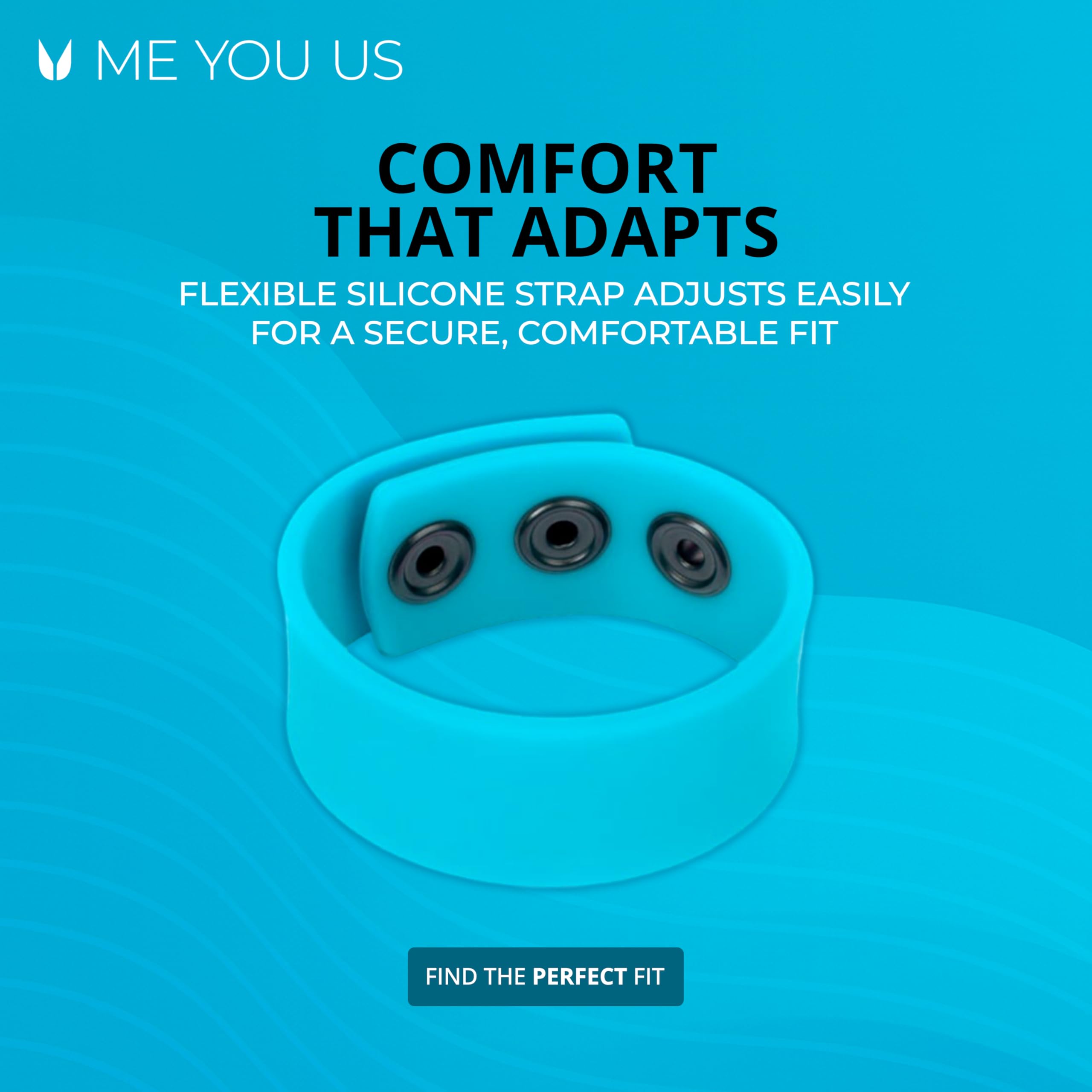 Me You Us - Cinturino in silicone blu chiaro - Regolabile e confortevole Enhancer da uomo - Mantiene le erezioni più a lungo intensificando le sensazioni