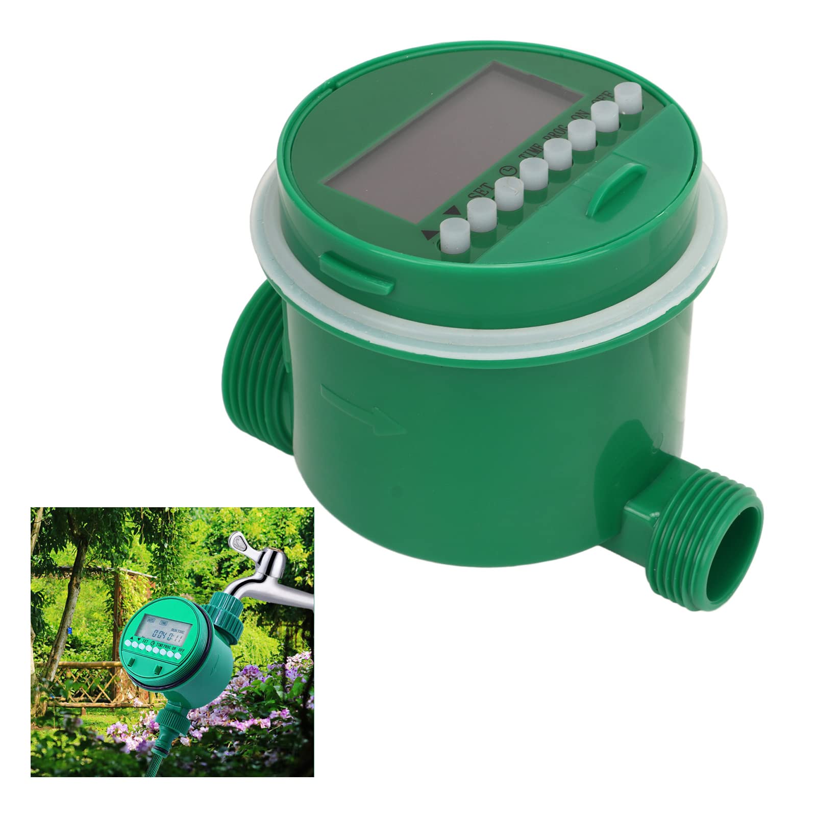 Temporizador de Agua, Controlador de riego por aspersión programable con Pantalla LCD y Filtro, riego automático para jardín y césped