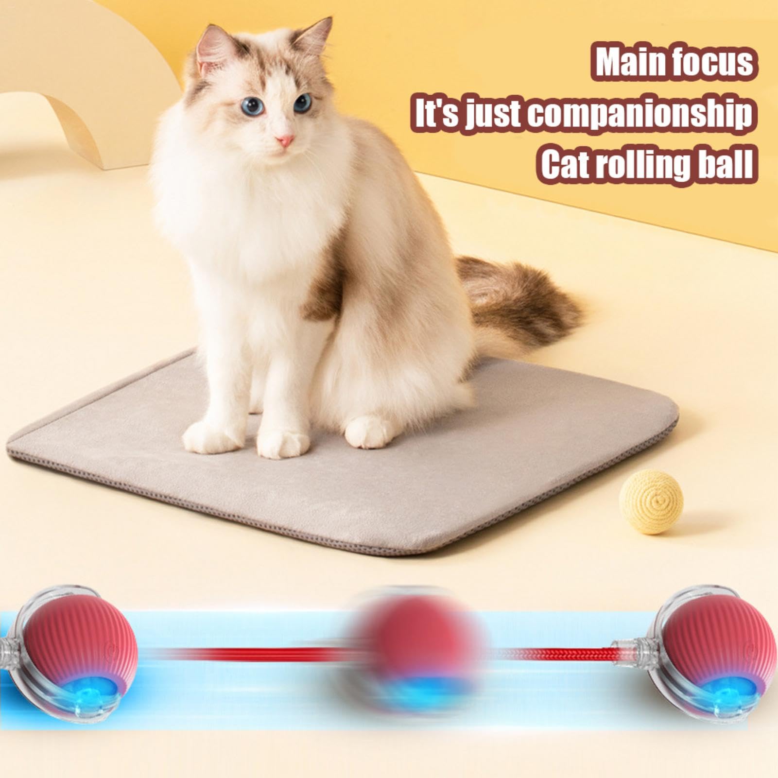 Chewie Viral Rolling Ball - Viral Rolling Ball | Electric Dog Ball Toys | Smart Interactive Dog Toy | Smart Rolling Pet Ball | Indoor Rolling ChaseeMate Ball, Large Small
