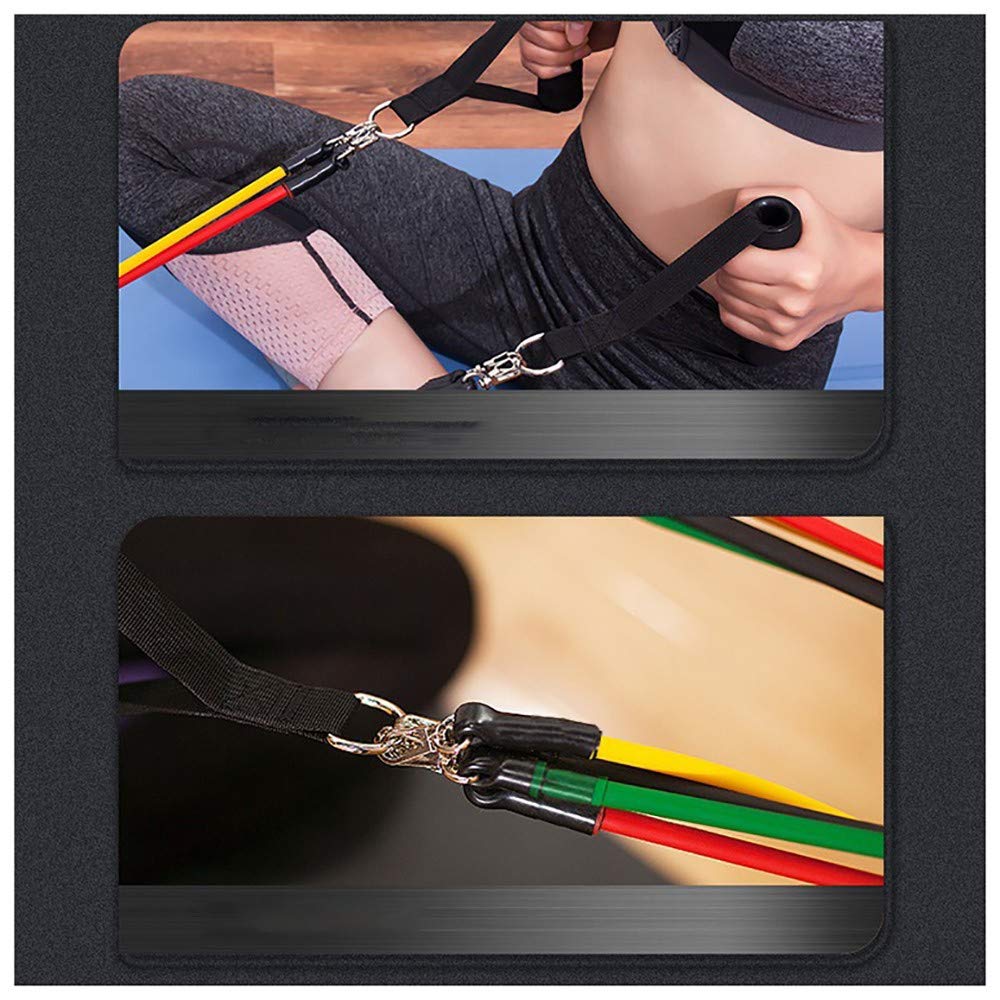 Bande Elastiche di Resistenza Set di Fasce di Resistenza Allenamento Tubi per Indoor e Outdoor Sport, Fitness, Sospensione, Yoga