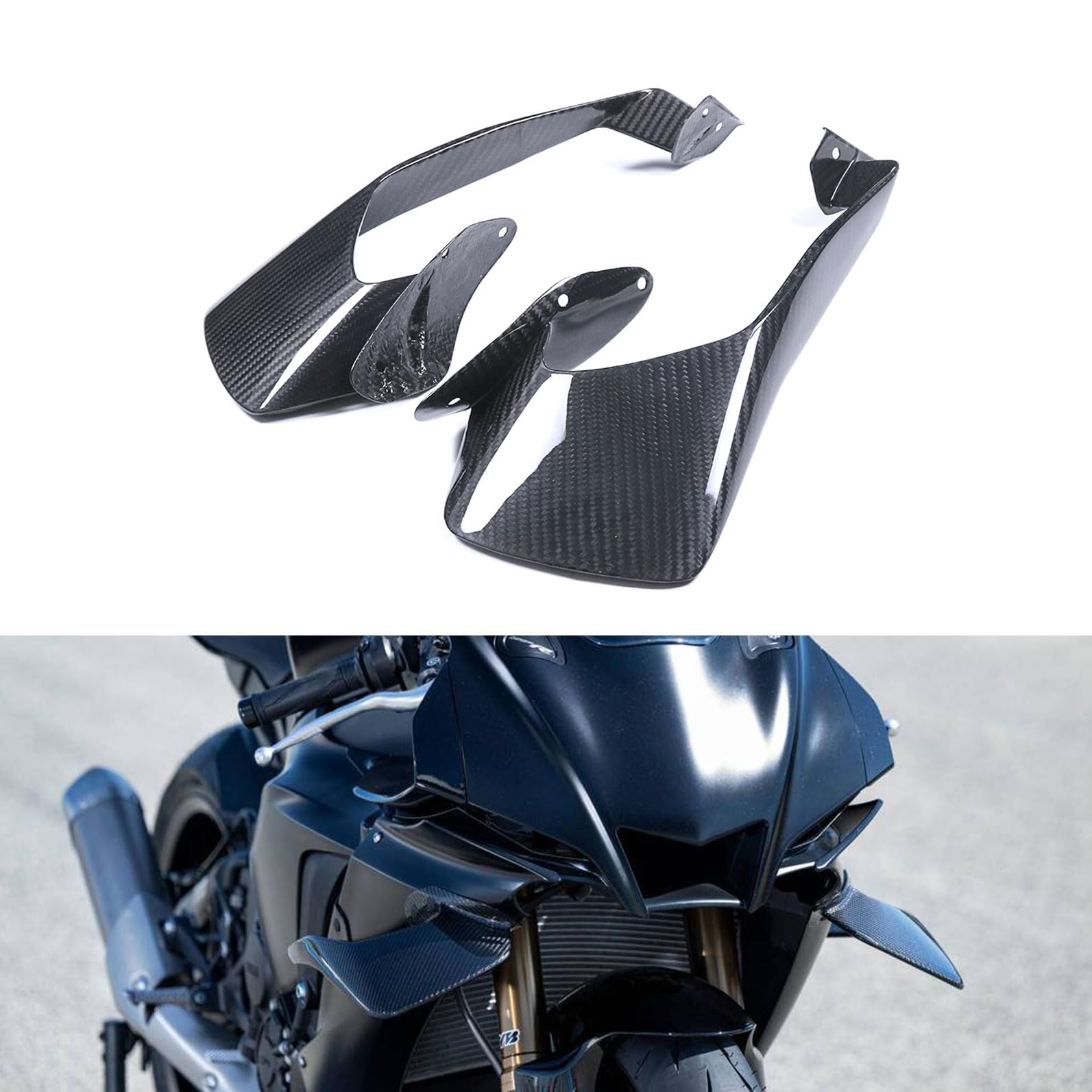 YZF-R1 / R1M ウイングレット カーボン Amazon.com: SeppDMV Y-AMAHA 2025 R1 R1M Aerodynamic Winglets Real