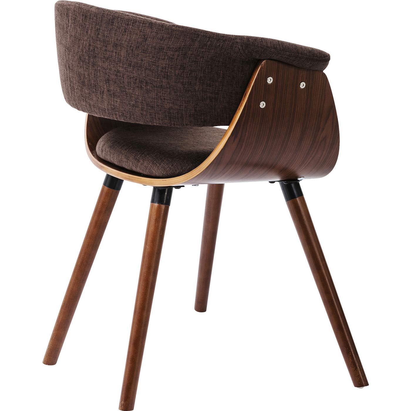 Kare Design Chaise Monaco, Nougat-Marron, Aspect Cuir, Hêtre Massif, Chaise Avec Accoudoirs, Chaise Salle a Manger, Deco Intérieur, Decoration Salon, Cuisine, Chambre, Maison, 72x58x47cm | Chaise salle à manger avec aspect cuir, pour décoration intérieure