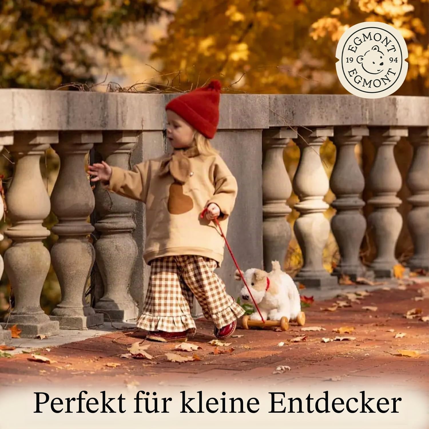 Egmont Toys Eliot 591022 Ziehset aus Holz und Plüsch, Mädchen, ab 12 Monaten, Mehrfarbig