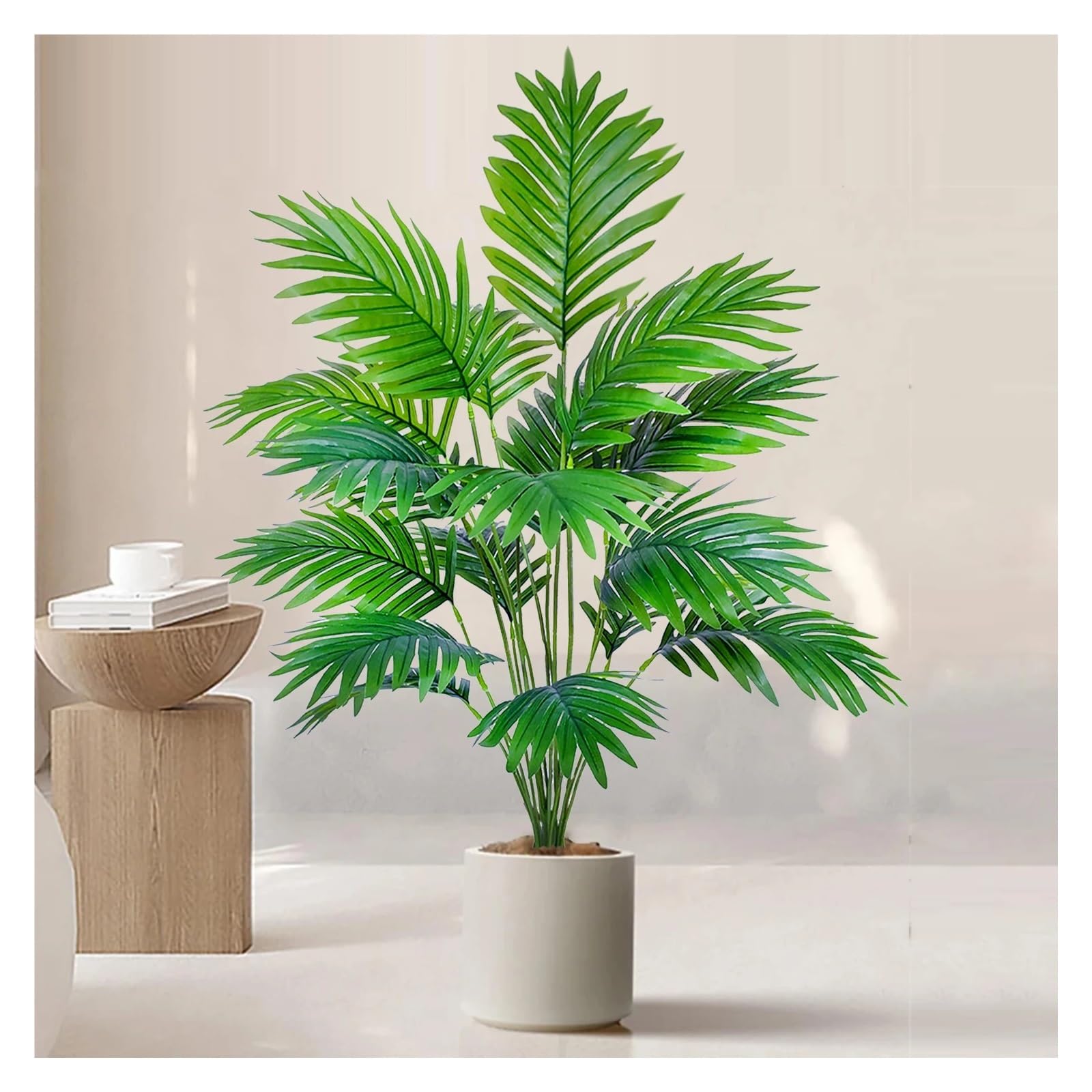 Pianta Finta Cadente Rami di foglia di palma in plastica verde pianta finta tropicale di grande palma artificiale da 60-120 cm adatti for la decorazione domestica(SWK6-24Y-125-T13)