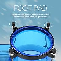 Vista 4 de Soulmate Juego de Bongos para Adultos Principiantes Niños de 6" y 7" Juego de Bongos Profesionales Cavidad Transparente y Bongos de Metal